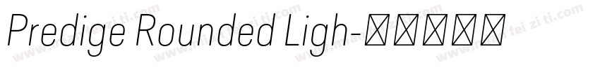 Predige Rounded Ligh字体转换